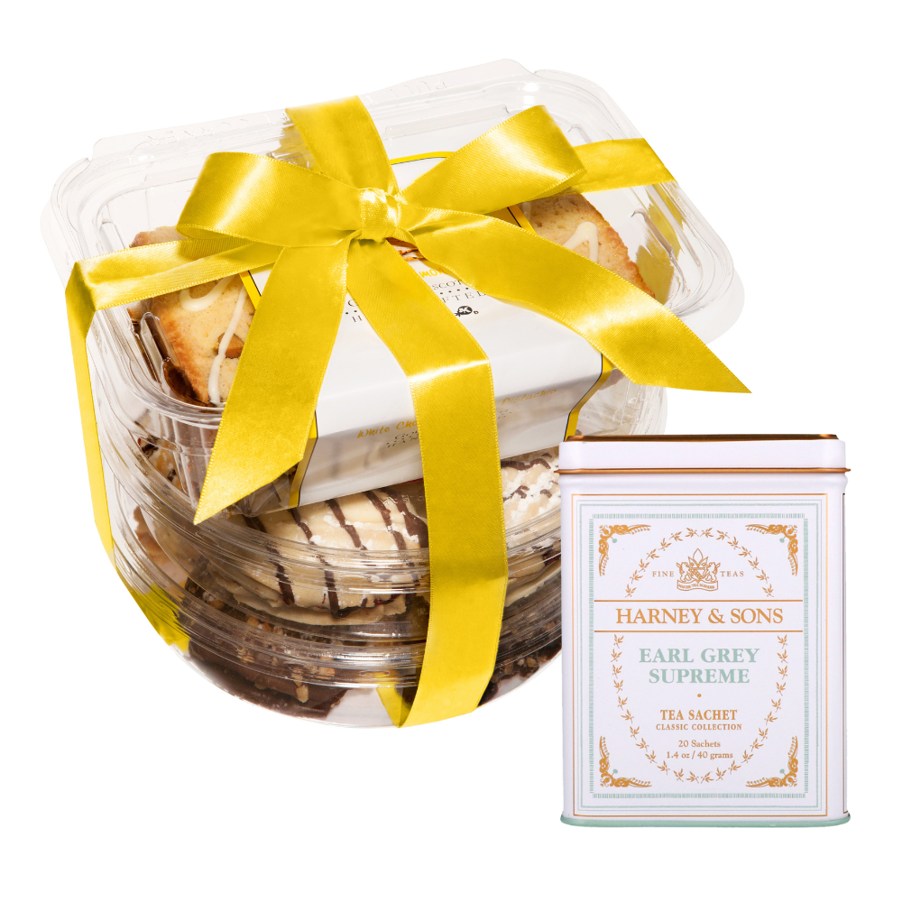 Earl Grey Tea + Lemon Biscotti Gift Set