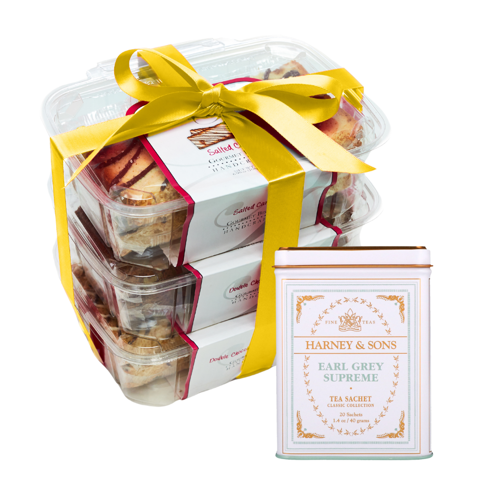 Earl Grey Tea + Lemon Biscotti Gift Set