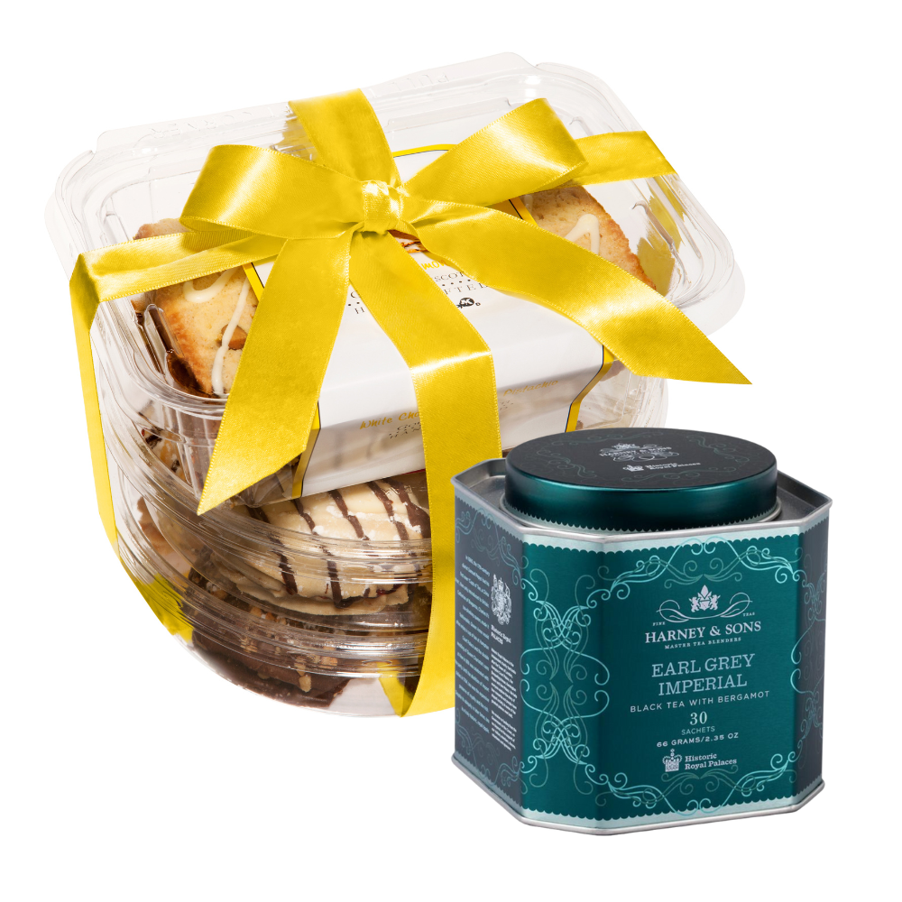 Earl Grey Tea + Lemon Biscotti Gift Set