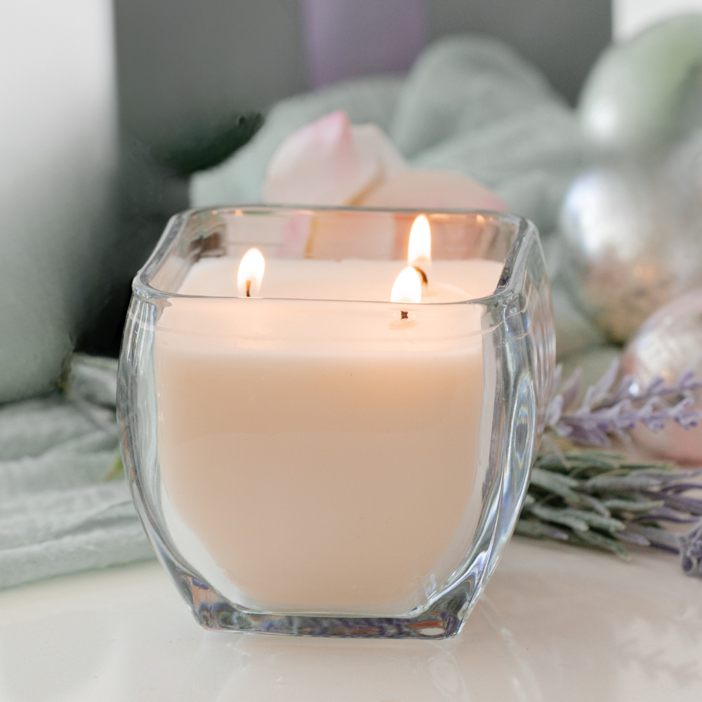 Lavender + Sage Soy Candle | tapered 12 oz