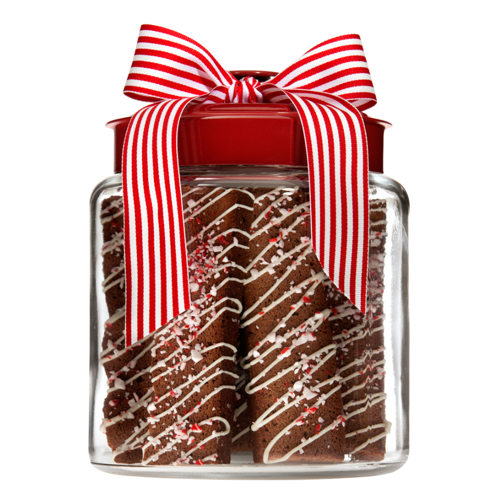 Christmas Biscotti Gifts | Candy Cane biscotti