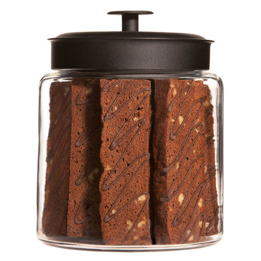 Double Chocolate Walnut Biscotti Jar