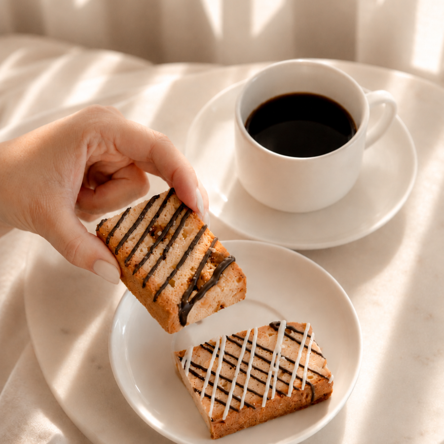 Giorgio coffee with biscotti and cookies