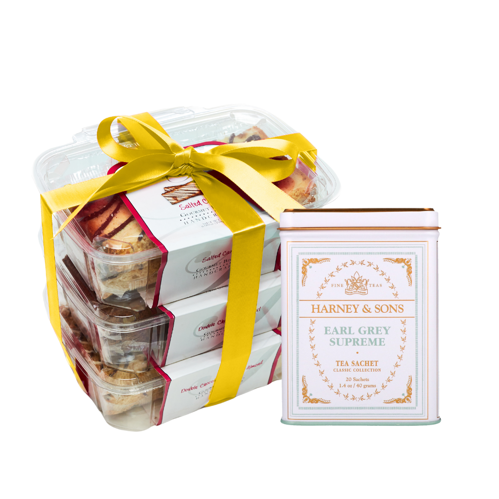 Earl Grey and Lemon Biscotti Gift Set Cookie Company