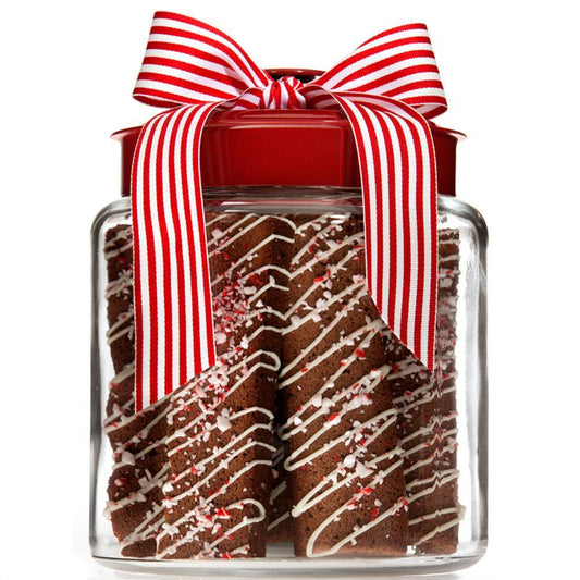 Giorgio Cookie Company Online Shop for Candy Cane Biscotti Jar| View - 1